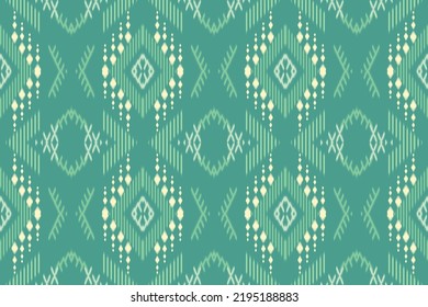 Geometric ikat diamond simple ethnic design In the tribal native style which is Ikat Aztec embroidery. design ornaments Printed fabric, background, rug, carpet, wallpaper, pillow,