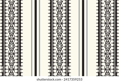 Geometric Ikat Embroidary Lace Pattern. Design for textile, Print on demand.