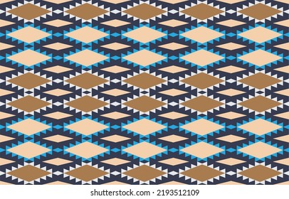 geometric ikat ethnic oriental traditional design for background, rug, wallpaper, clothing, wrap, fabric, vector illustration.