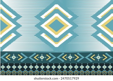 Geometric Ikat pattern Inspiration from Thai culture design
