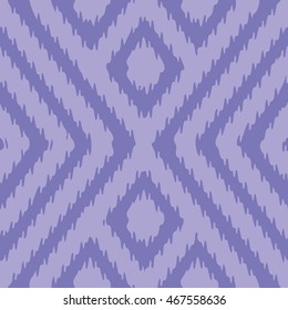 Geometric ikat pattern seamless background tile