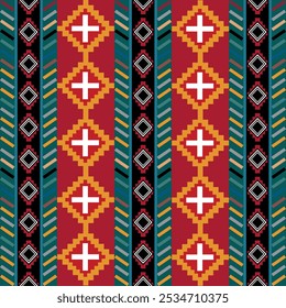 Geometric ikat sameless pattern traditional tribal design geometric patterns afican style design for background ,carpet,clothing,wrapping,vector,afican patterns,fabric,fashion,wallpaper,decor,textiles