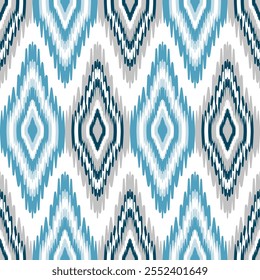 Geometrische Ikat nahtlose Muster, Textile Mode, Batik und Hintergrund
