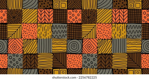 Geometric illustration background. Seamless pattern. Vector.