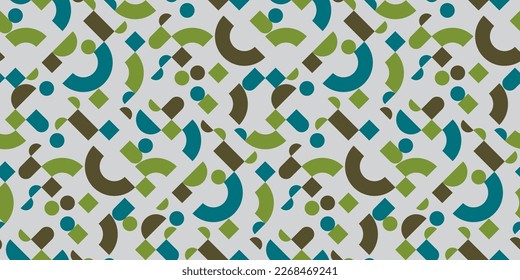 Geometric illustration background. Seamless pattern. Vector.