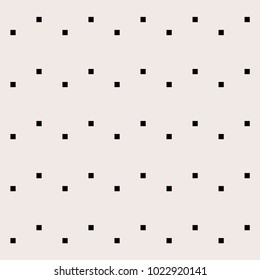 Geometric illustration. Black Squares on gray background. Abstract seamless pattern background