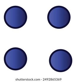 geometric illustration blue circles with gradient applied
