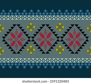 geometric illustration  ethnic pattern vector