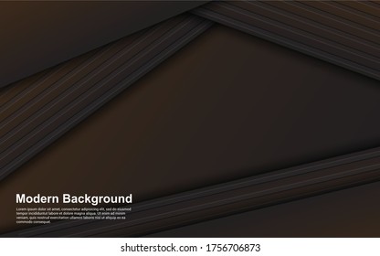 Geometric Illustration vector graphic abstract background black and brown color modern design