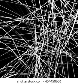 Geometric illustration(s) with random, edgy, irregular lines. Dynamic intersecting lines.