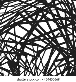 Geometric illustration(s) with random, edgy, irregular lines. Dynamic intersecting lines.