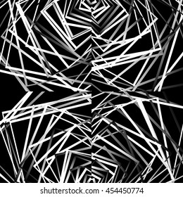 Geometric illustration(s) with random, edgy, irregular lines. Dynamic intersecting lines.