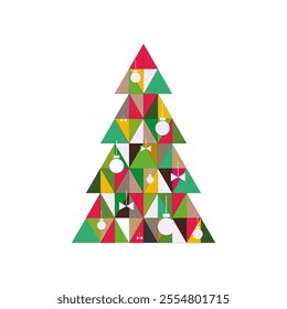 Geometric image of a Christmas tree