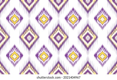 Geometric Indian ethnic pattern design for background, fabric, decoration, wallpaper, clothing, wrapping, textile, texture, tribal traditional embroidery vector illustrations. Native American African 