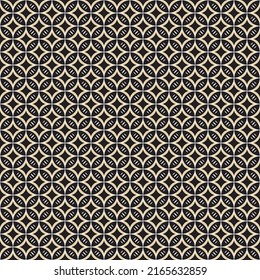 Geometric Indonesian Batik Kawung Motif. Seamless pattern.