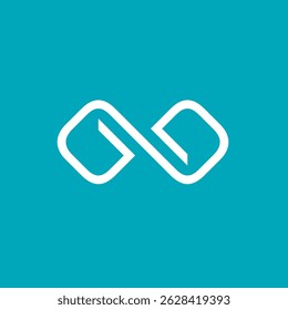 Geometric Infinite logo design vector template