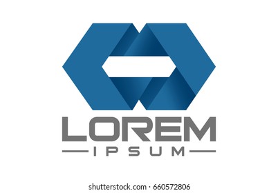 geometric infinity origami logo