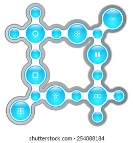 geometric info graphic elements-illustration