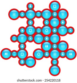 geometric info graphic elements-illustration