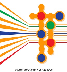 geometric info graphic elements-illustration