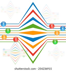 geometric info graphic elements-illustration