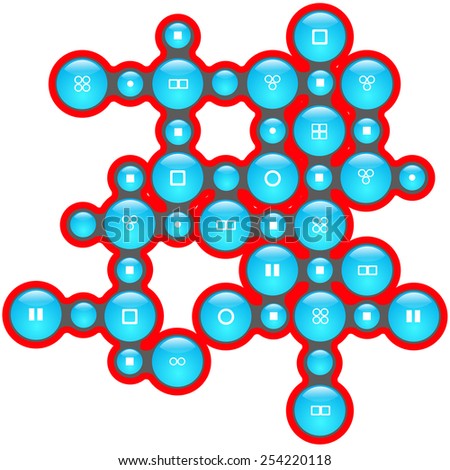 geometric info graphic elements-illustration
