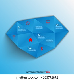 Geometric infographic
