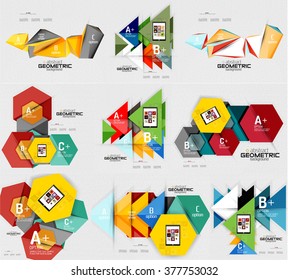 Geometrische Infografikbanner 