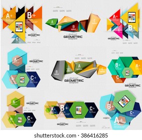 Geometrische Infografikbanner 