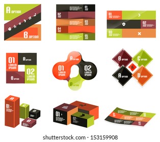 Geometric infographic design templates. Trendy abstract layout template for business or technology presentation, internet poster or web brochure cover, wallpaper