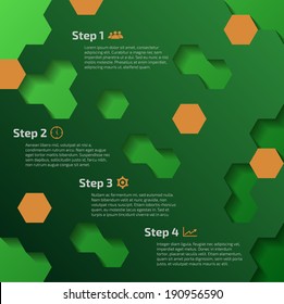 Geometric infographic design. Vector illustration.
