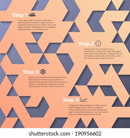 Geometric infographic design. Vector illustration.