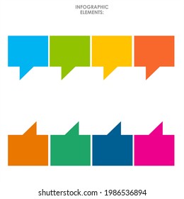 Geometric Infographic elements Vector illustration. Template bar and line charts, percents, pie charts, steps, options, timeline, Sign and symbol infographics,