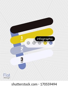 Geometric infographic stripes flat design for business background | banners | business presentation design