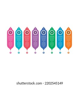 plantilla de infografía geométrica. internet, web, revista. revista, plantilla de infografía del informe anual. plantilla de infografía para los negocios, la ciencia, el mundo de la educación. plantilla de información de ocho pasos