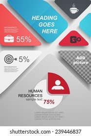 geometric information brochure cover design