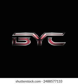 Geometric Initial BYC Modern Technology Simple Business Creative Design Logo