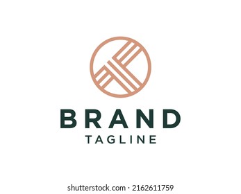 Logo de la letra inicial geométrica K. Usable para Logos de Negocios, Arquitectura, Construcción y Construcción. Elemento de plantilla de diseño de logotipo de vectores planos.