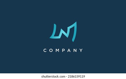 Geometric Initial Letter N Logo. Usable for Business and Branding Company Logos. Flat Vector Logo Design Template Element