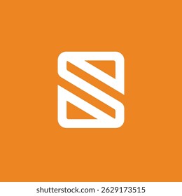 Plantilla de Vector de diseño de logotipo de letra inicial geométrica S
