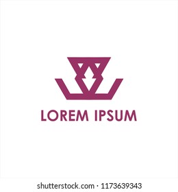 geometric initial logo