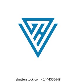 geometric with a initial logo template