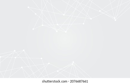 Geometric internet connection. Abstract low poly wire-frame surface science and technology vector background.