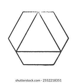 Quadro de Forma Poligonal de Interseção Geométrica 