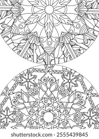 Geometric Intricate Detailed Mandala Adult Coloring Page Intricate Circular Pattern Zentangle