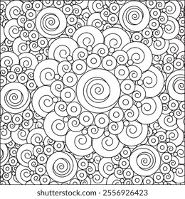 Geometric Intricate Detailed Mandala Adult Coloring Page Intricate Circular Pattern Zentangle