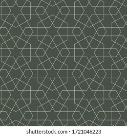 Geometric Islamic Pattern. Arabic Tessellation. Vector Pattern