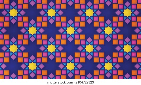 geometric Islamic pattern illustration background or banner design