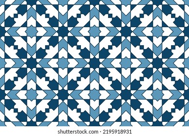 Geometric Islamic Seamless Pattern for decoration greeting card or interior. Vector Illustration.