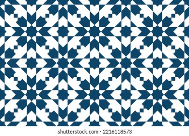Geometric Islamic Seamless Pattern for decoration greeting card or interior. Vector Illustration.